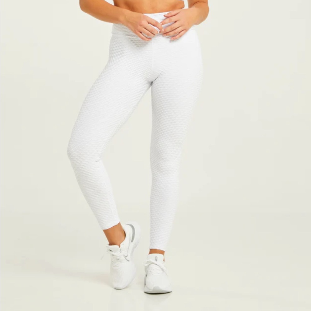Booty By Brabants Croco Skin Leggings | White | One Size